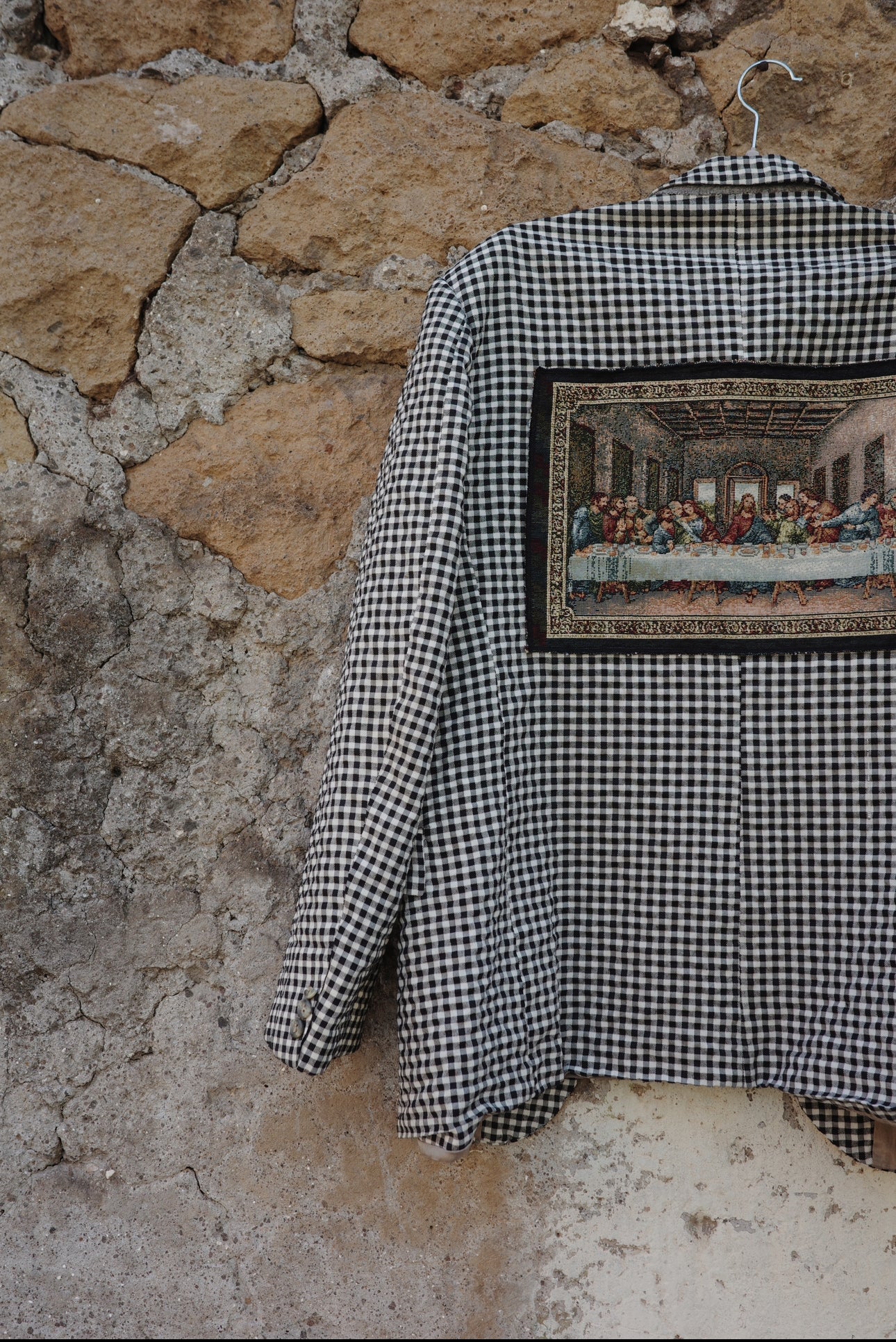 1960s Striped Embroidered Last Supper Blazer